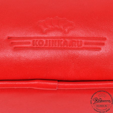 Женский кожаный рюкзак "Гермиона" (красный)